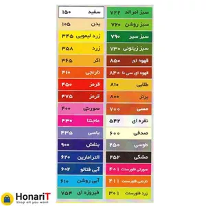 گواش پارس رنگ صورتی شماره 400