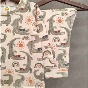 ست بلوز و شلوار بچگانه طرح تمساح برند به جامک