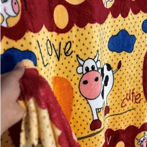 پتو ژله ای یک نفره طرح گوساله بامزه🐮