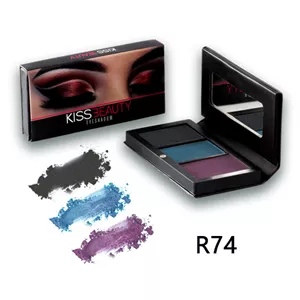 سایه سه رنگ کیس بیوتی  kiss beauty کد R74
