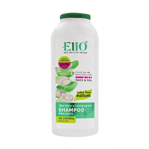 شامپو کنترل کننده چربی آلوئه ورا و علف لیمو الیو Elio حجم 400 میلی لیتر