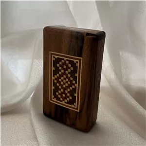 جعبه چوبی سیگار جوک کاری