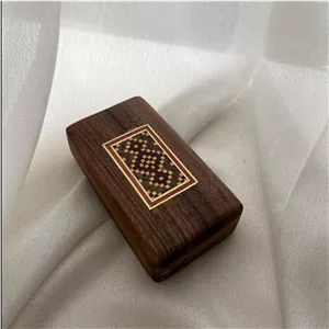 جعبه چوبی سیگار جوک کاری شده