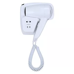 سشوار دیواری 1300 وات گرین مدل G28، موتور AC، وزن 1000 گرم، دارای سری متمرکز‌کننده باریک با ویژگی صاف‌کنندگی، حجم‌دهندگی، با قابلیت خشک‌کردن سریع