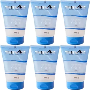 ژل مو مرطوب با قدرت نگهداری کم ساویز مدل Soft وزن 150 گرم مجموعه 6 عددی