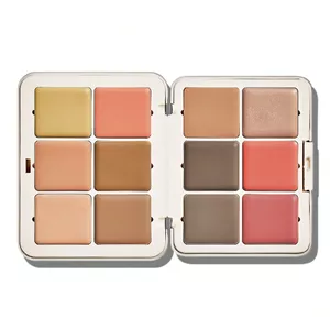 پالت سایه 12 رنگ شیگلم مدل All About That Face Multifunctional Face Palette رنگ  Vanilla Sculpt