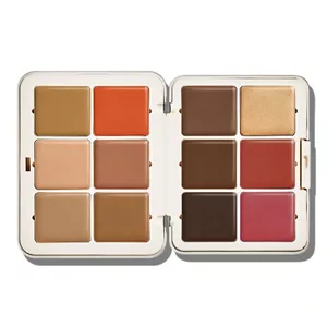 پالت سایه 12 رنگ شیگلم مدل All About That Face Multifunctional Face Palette رنگ  Mocha Sculpt