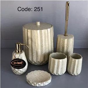 ست سرویس بهداشتی رزین کد 250 با رنگ بندی