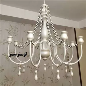 لوستر چوبی مدرن ژولیت صدفی