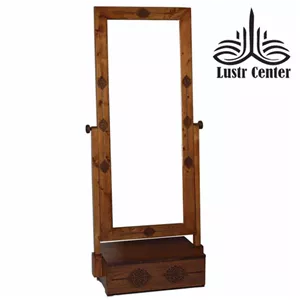 آینه ایستاده چوبی تک کشو عباسی