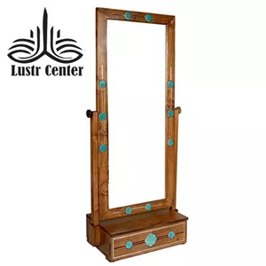 آینه ایستاده چوبی تک کشو شمس