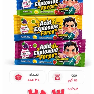 آبنبات سوپر ترش اسید -30 عدد چینی