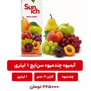 آبمیوه چند میوه سن ایچ - 1 لیتری - 12 عددی