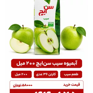 آبمیوه سیب سن ایچ -200 سی سی-36عددی