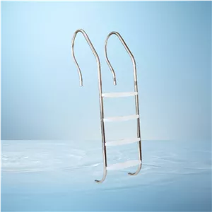 نردبان استخری ۴ پله مدل کلاپ با پله پلاستیکی (پلیمری)