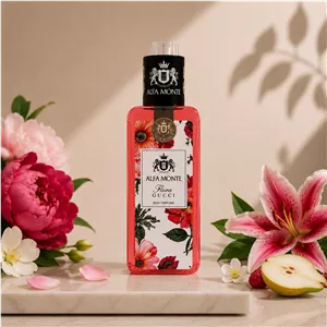 بادی اسپلش آلفا مونته Alfa Monte رایحه گوچی فلورا Gucci Flora | خوشبو کننده بدن با رایحه لطیف و زنانه