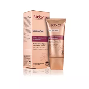 کرم درخشان کننده و مرطوب کننده صورت بیوکسین Bioxcin مدل Gold On Skin