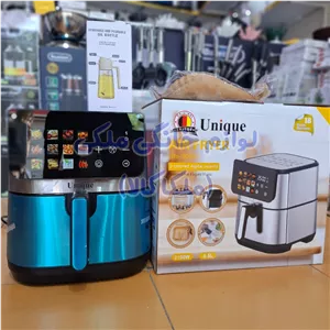 سرخکن بدون روغن یونیک مدل RU-80092 دو المنت بدنه تمام استیل
