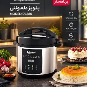 زودپز و پلوپز دلمونتی مدل DL880 ظرفیت ۸ نفره چند کاره