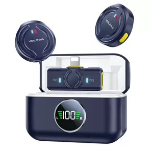 میکروفون بی سیم یقه ای VIPLATINA Lightning مدل VR10 - مشکی (گارانتی شش ماه تعویض نیکان همراه)