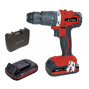 دریل شارژی 20 ولت چکشی براش لس محک با کیف BCD-20 LI Kit