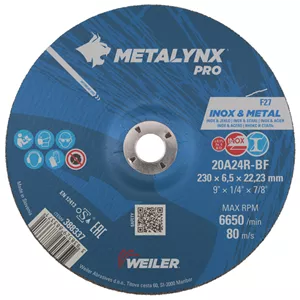 سنگ ساب استیل 6.5×230 ویلر (weiler)