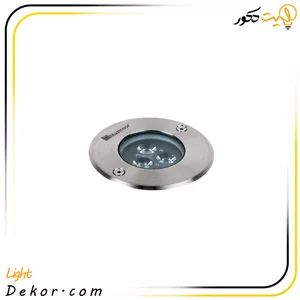چراغ دفنی 7 وات LED (قطر 12 سانت) IP67 مدل اینترالوکس برند مازی نور