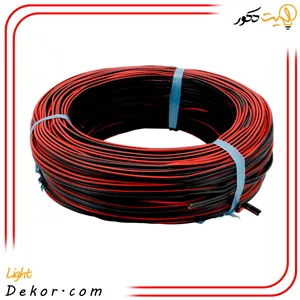 سیم باند مسی سیاه و قرمز 90 متری سایز 0.35*2