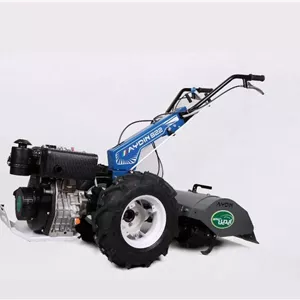 تراکتور دو چرخ aydin 822 با هد علفچین و روتیواتور و چرخ 400×8 با موتور دیزلی 178