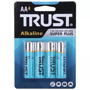 باتری چهارتایی قلمی تراست  Alkaline Super Plus LR6کیفیت عالی