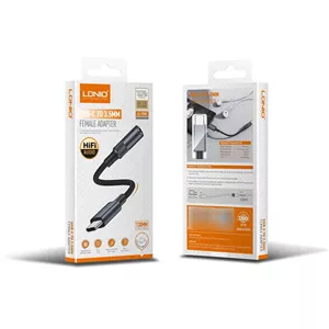 کابل تبدیل Type-C به AUX الدینیو مدل LS-Y80C طول ۱۳ سانتی متر اصلی و تضمین اصالت کالا