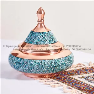 سفینه (بشقاب پرنده) مس و فیروزه 