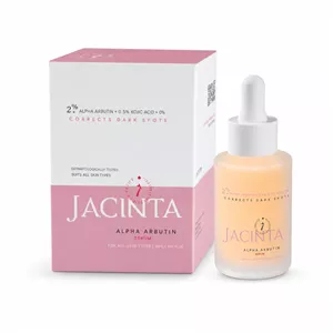 سرم ضد لک و روشن‌کننده روز و شب صورت، گردن آلفا آربوتین ژاکینتا Jacinta Alpha Arbutin Serum 30ml