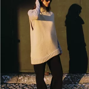 جلیقه بافتنی زنانه با الگوی خاص zara
