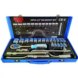جعبه بکس 24 پارچه حرفه ای درایو 1/2 باس BOSS مدل BS-123ST160-35