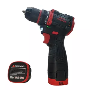 دریل شارژی صنعتی ادون پرومکس قرمز 18 ولت دو باتری مدل EMP-18BL