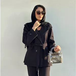 ترنچ کت کتان black