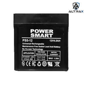 باتری سیلد اسید ۱۲ ولت 4.5 آمپر ساعت Power Smart (پشتیبان دزدگیر و UPS)