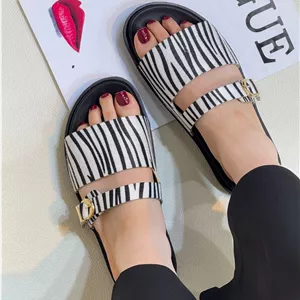 صندل زنانه زارا طرح زبرا ZARA
