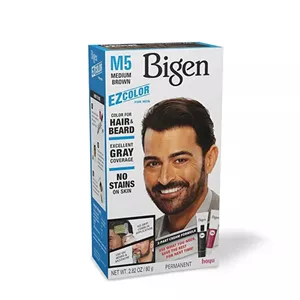 کیت رنگ مو و ریش آقایان بیگن شماره M5 رنگ قهوه‌ای متوسط