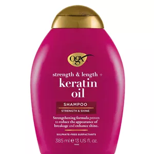 شامپو بدون سولفات OGX مدل Keratin & Argan Oil حجم 385 میل