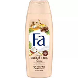 ژل شستشوی بدن و کرم شاور فا مدل Cream & Oil Cacao حجم 250 میل