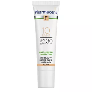 کرم پودر مینرال مات کننده فارماسریز  SPF30 شماره 10 Light حجم 30 میل