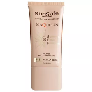 کرم پودری ضد آفتاب سان سیف SPF 50 (بژ وانیلی N 15)