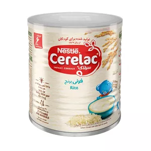 سرلاک فرنی برنج نستله Cerelac مناسب کودکان از پایان 6 ماهگی 400 گرم