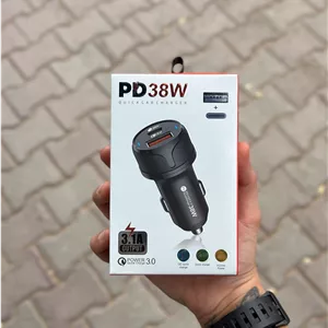 شارژر فندکی  پاور کویک مدل PD38W