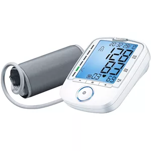 فشارسنج بازویی بیورر مدل BM47 با 120 حافظه برای 4 کاربر، نمایشگر LCD بزرگ، تشخیص آریتمی و ضربان نامنظم، هشدار خطای محاسباتی و خاموشی خودکار