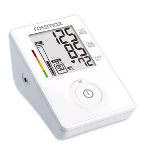 فشارسنج دیجیتال بازویی رزمکس مدل CF155F با تکنولوژی Real Fuzzy، هشدار آریتمی، نشانگر ریسک فشارخون، 90 حافظه، نمایش میانگین سه اندازه‌گیری و امکان اتصال آداپتور 