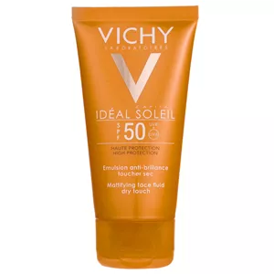فلوئید ضد آفتاب ویشی سری Ideal Soleil مدل Dry Touch حجم 50 میلی لیتر