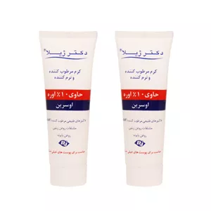 کرم مرطوب کننده دکتر ژیلا مدل اوره 10حجم 75 میلی لیتر مجموعه 2 عددی